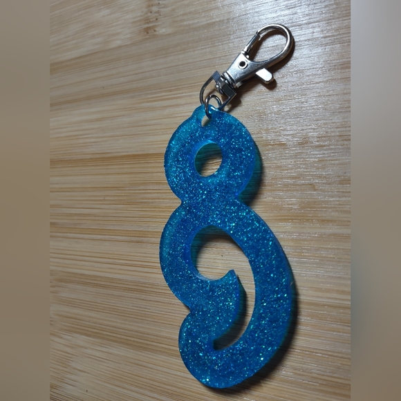 Semi-colon Handmade Bag Charm Key Chain - Picture 5 of 9